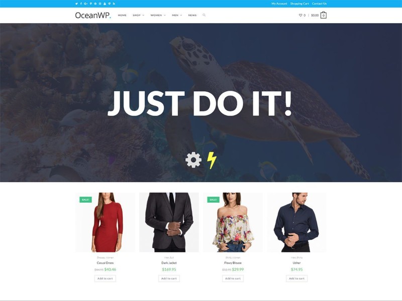 Les plus rapides thèmes WordPress gratuits : OceanWP