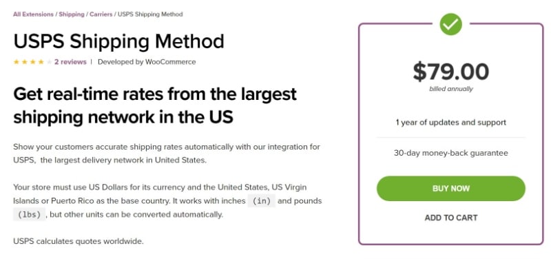 USPS Shipping Method WooCommerce plugin