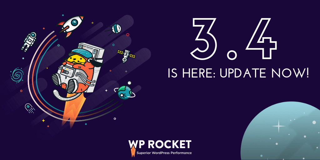 WP Rocket 3.4 est disponible : annonce