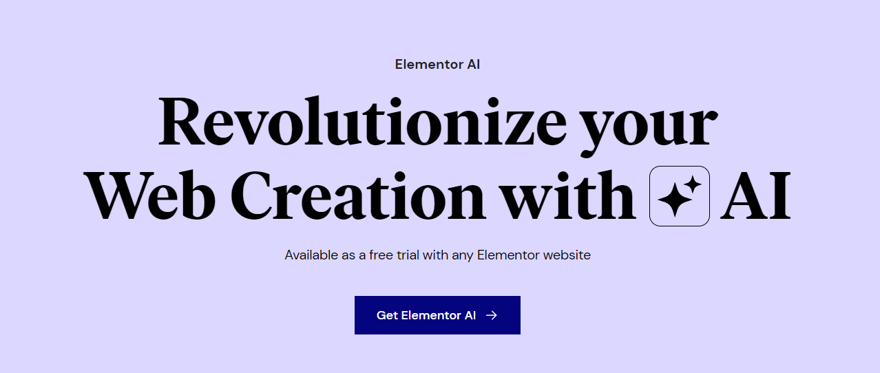 Elementor AI Banner – Source: Elementor AI
