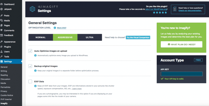 Imagify - General settings