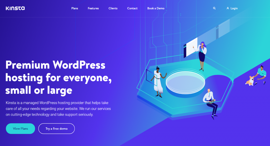 Kinsta homepage