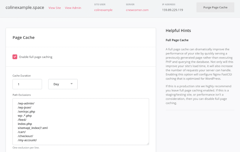 Setting up Nginx FastCGI caching with SpinupWP