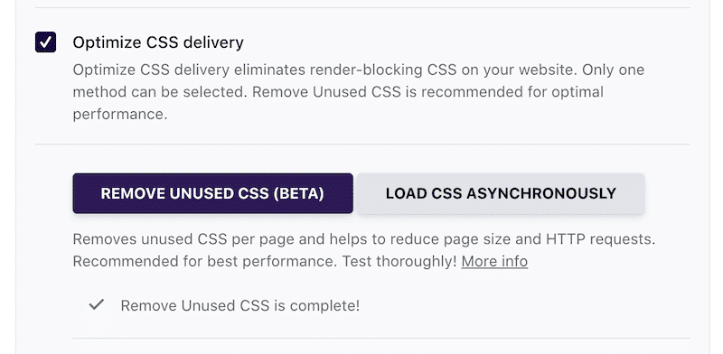 Optimizing CSS Delivery - WP Rocket