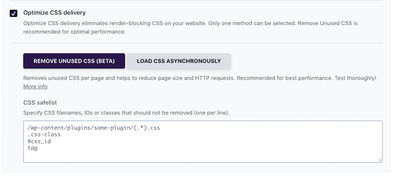 Optimizing CSS delivery and removing unused CSS with WP Rocket - Source: WP Rocket
