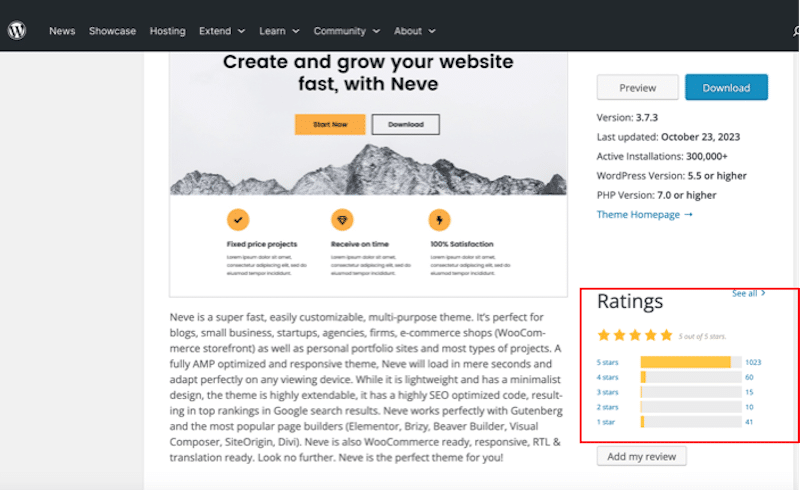 Ratings - Source: WordPress.org
