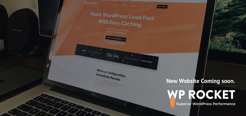 Preview of the new WP Rocket's website